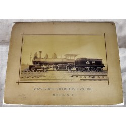 Rome # 385, New York Locomotive Works - San Antonio and Aransas Pass Railway (Albumen Photograph)